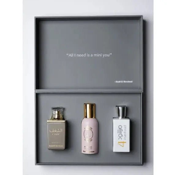 Marshoud Mini Grey Box 3pcs. Perfume By Atyab Al Marshoud — view 1